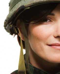 Military Divorce. tips on cutting legal costs. Photograph female soldier 