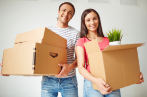 Andover Conveyancers. Property Solicitors. Image of couple moving home