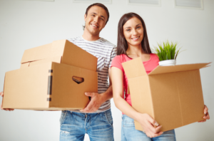 Salisbury Conveyancers. Property Solicitors. Image of couple moving home