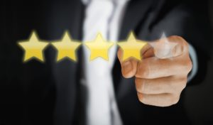 Commercial lawyers reviews. Business Solicitors Testimonials. 5 star review image