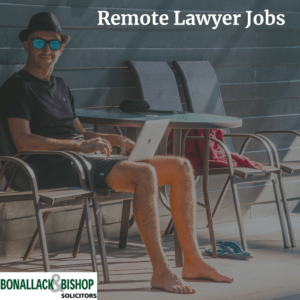 Remote Legal Executive Conveyancing Job.Photo of remote working