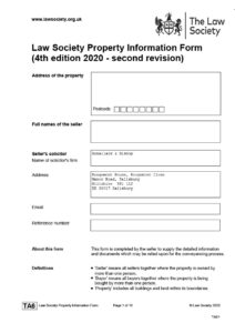 Conveyancing Disputes. Form TA6 property information form Conveyancing Disputes. Form TA6 property information form