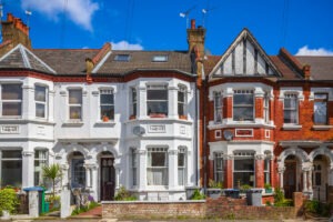 Splitting Freehold Title into Leasehold Flats. Specialist solicitors. Photo of terraced house